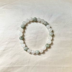 New: 8mm Handmade Green Tea Jasper Natural Crystal Bead Bracelet